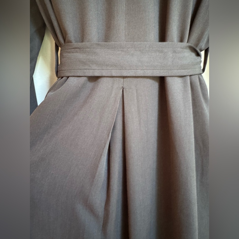 Eileen Fisher | Knee Length Tencel Trench Coat - Picture 5 of 12